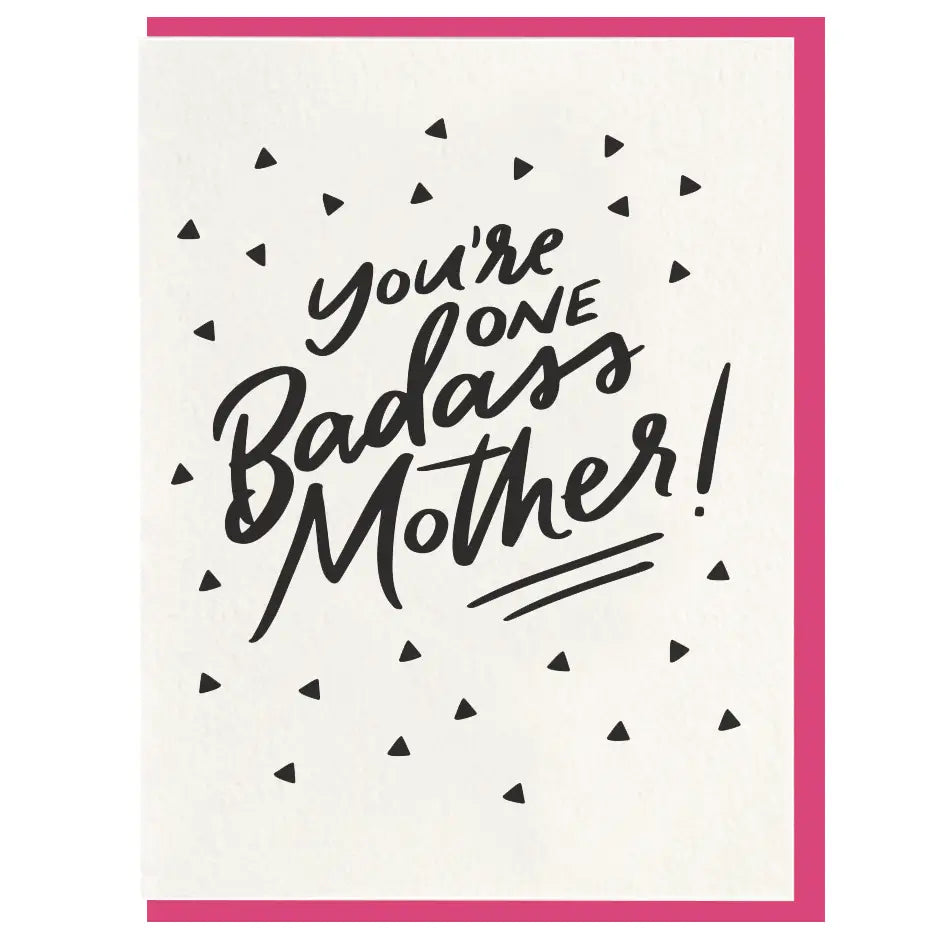 Badass Mother Mother's Day Greeting Card