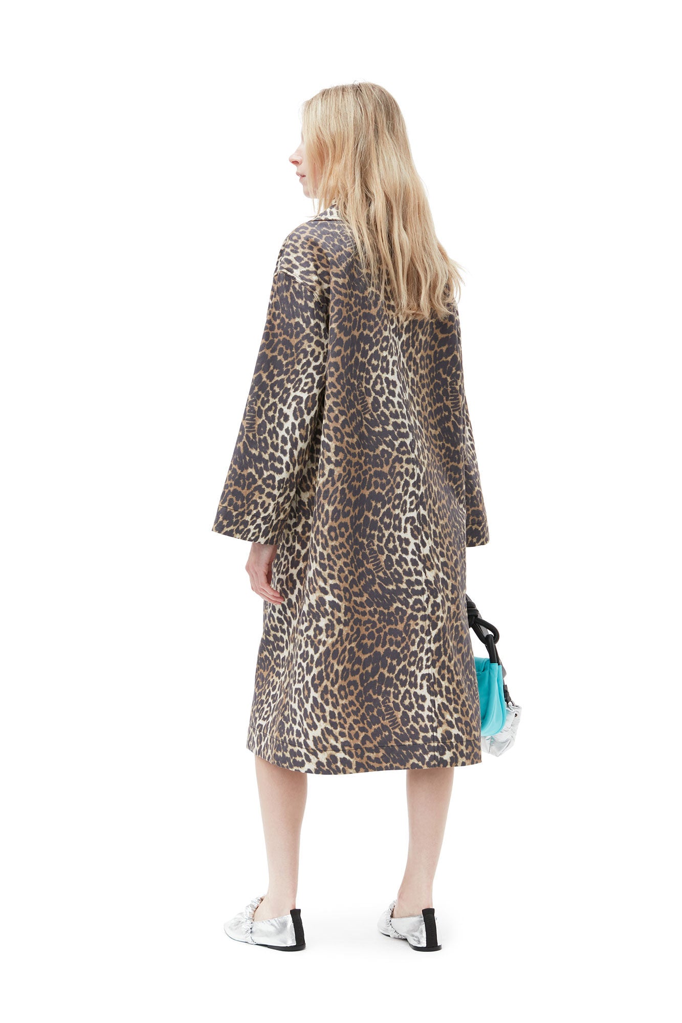 Printed Canvas Coat, leopard
