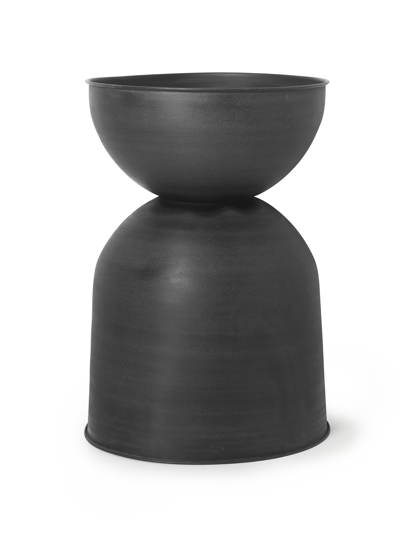 Hourglass Pot (L), black (73 cm)