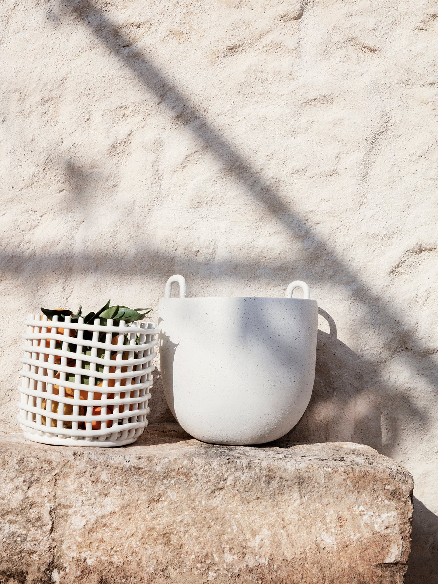 Ceramic Basket, Large (2 Colours)