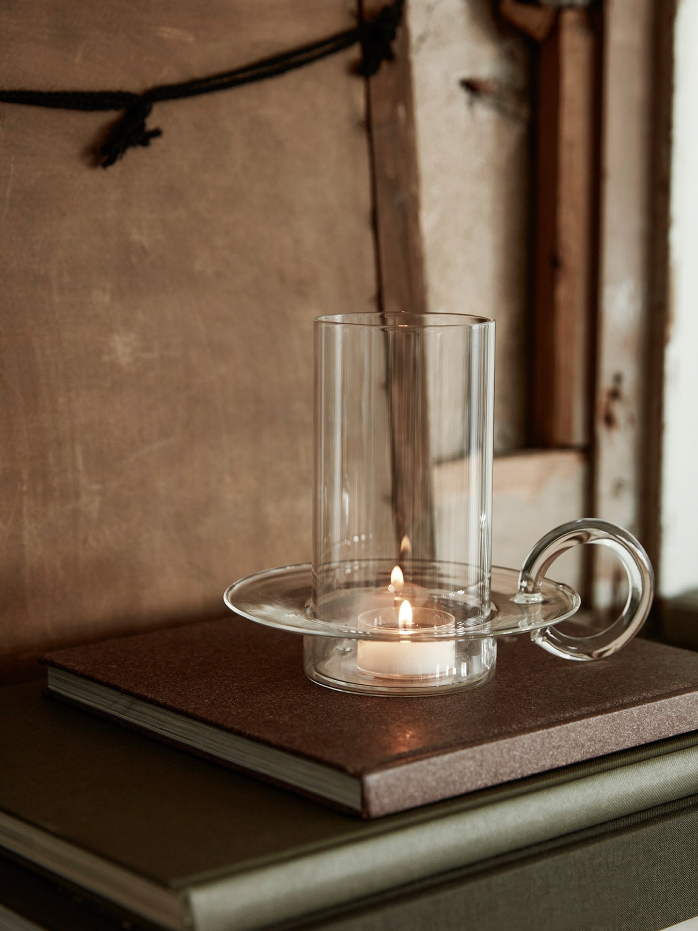Luce Candle Holder, clear