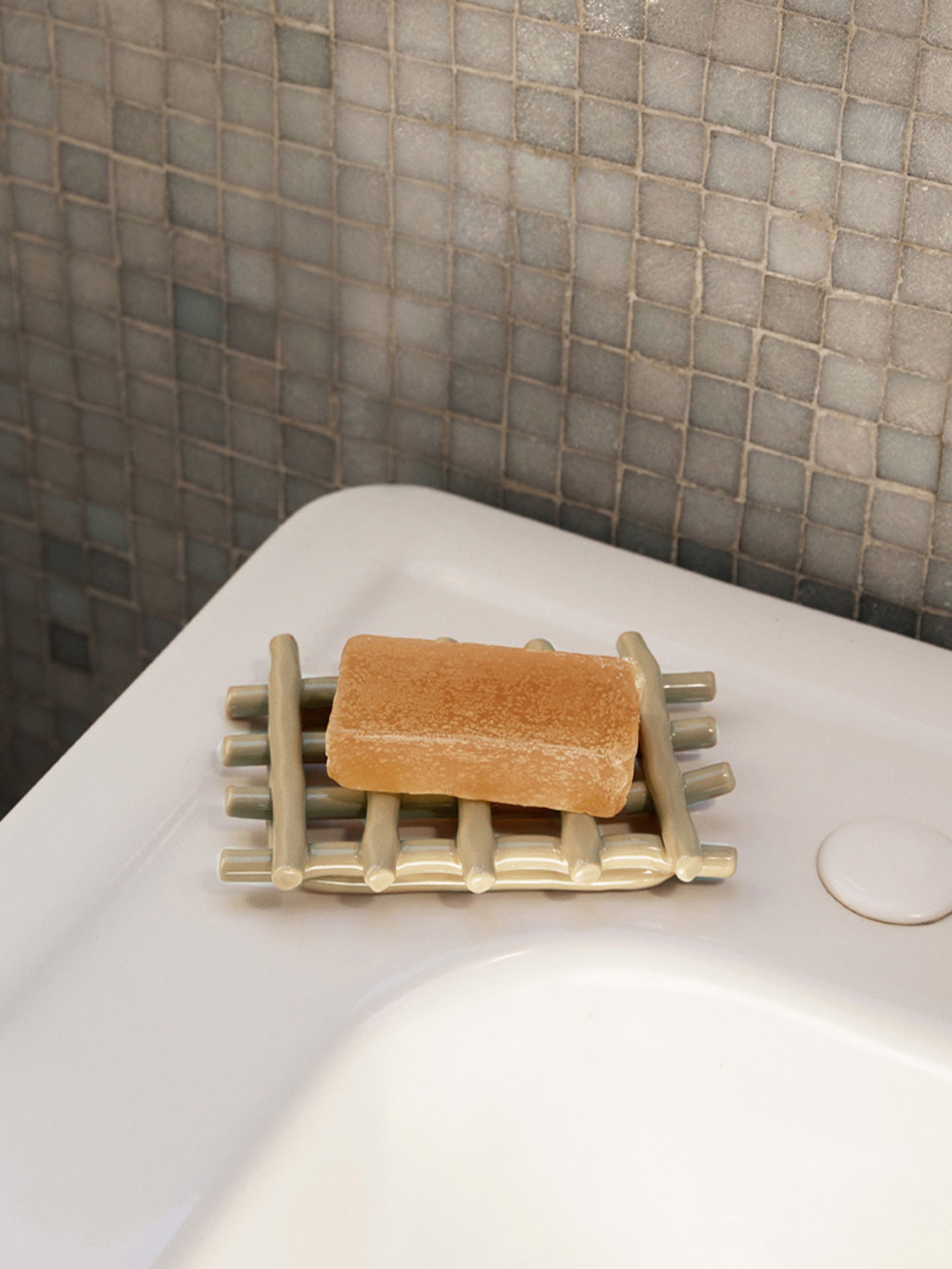 Ceramic Soap Tray, Cashmere