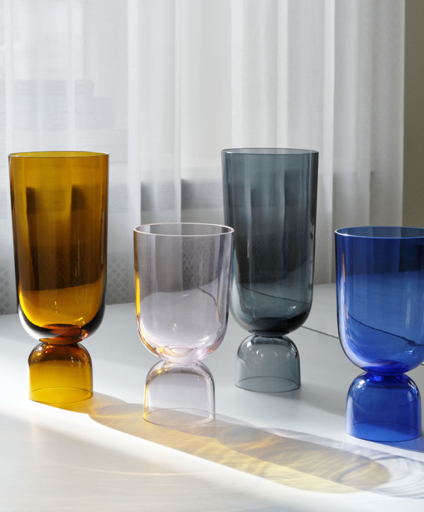 Bottoms Up Vase Navy Blue, L