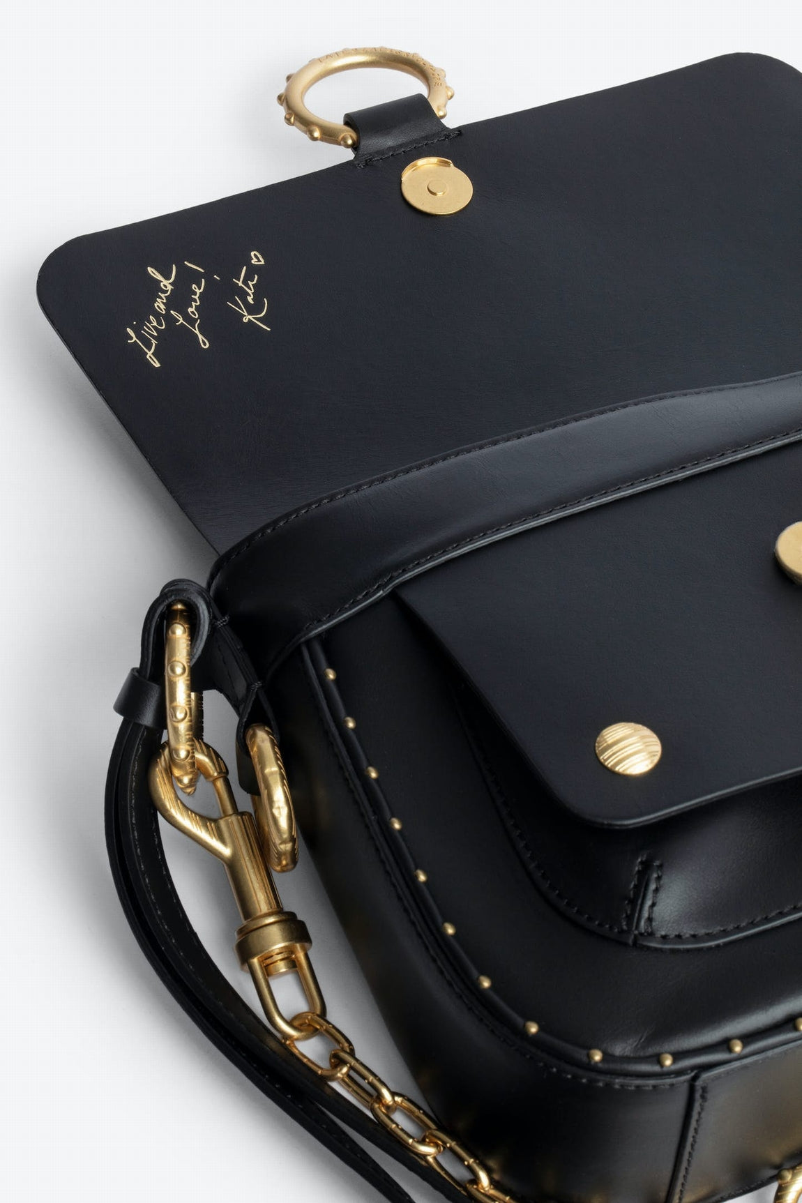 Kate bag, black-gold