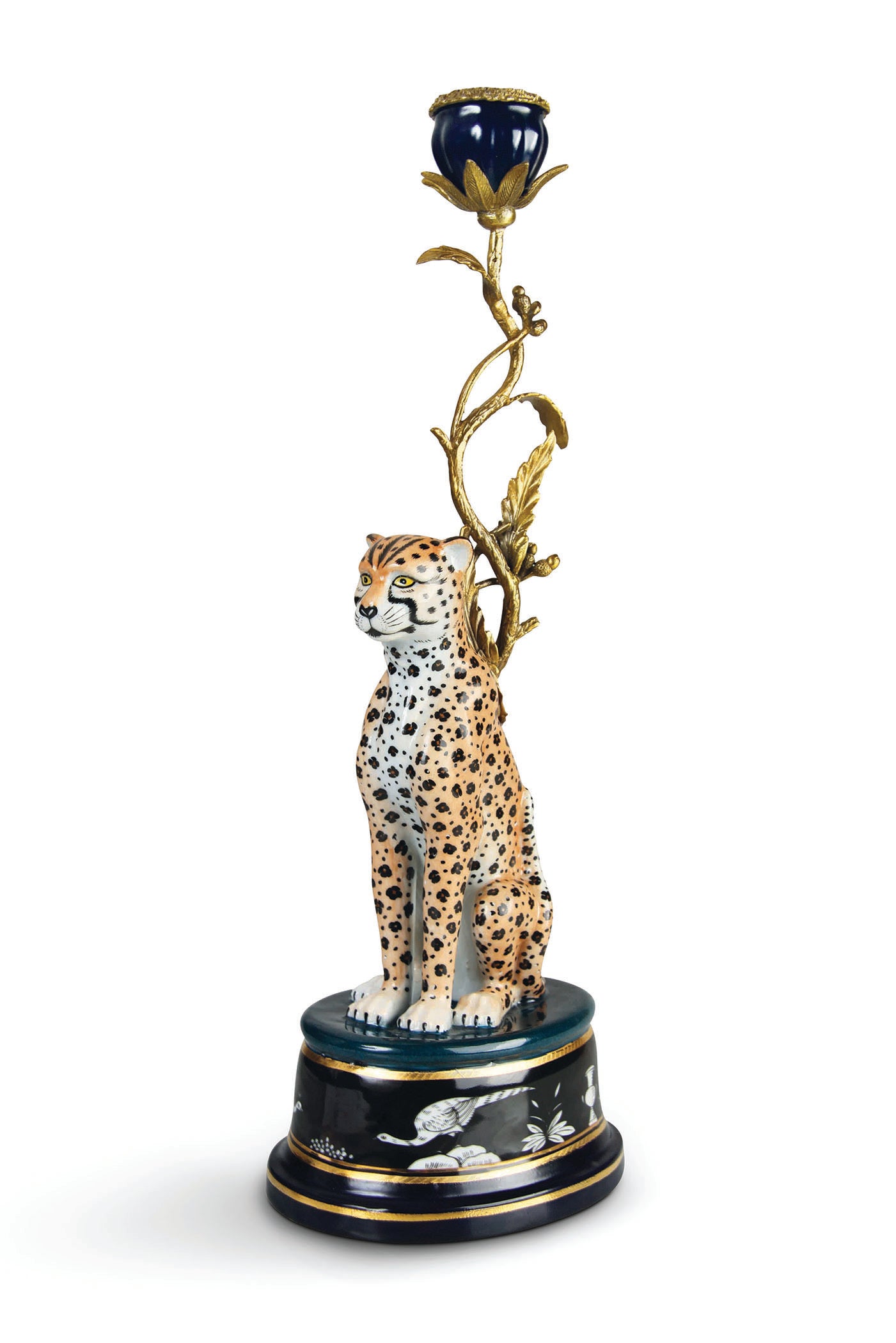 Candle holder the Leopard