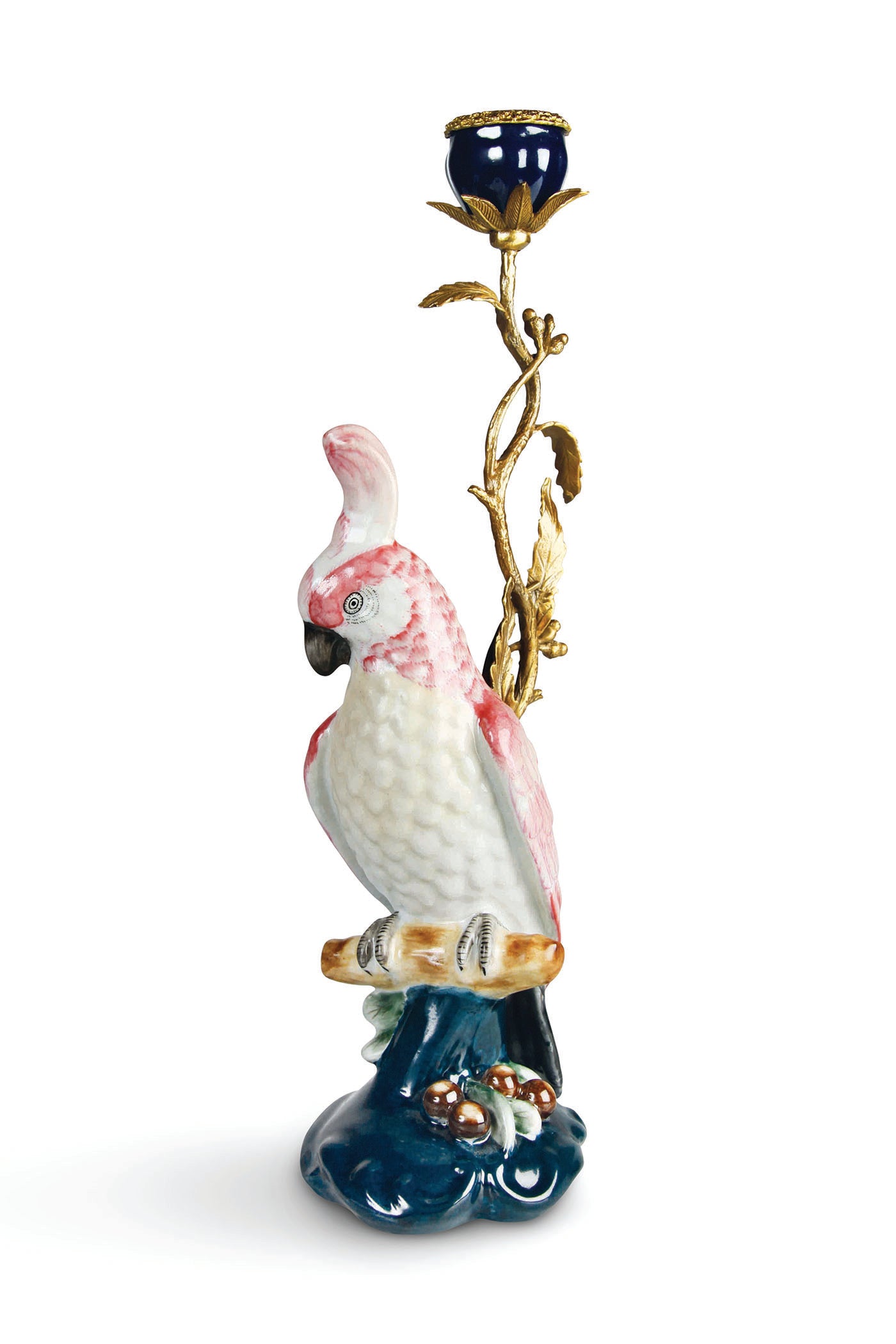 Candle holder cockatoo