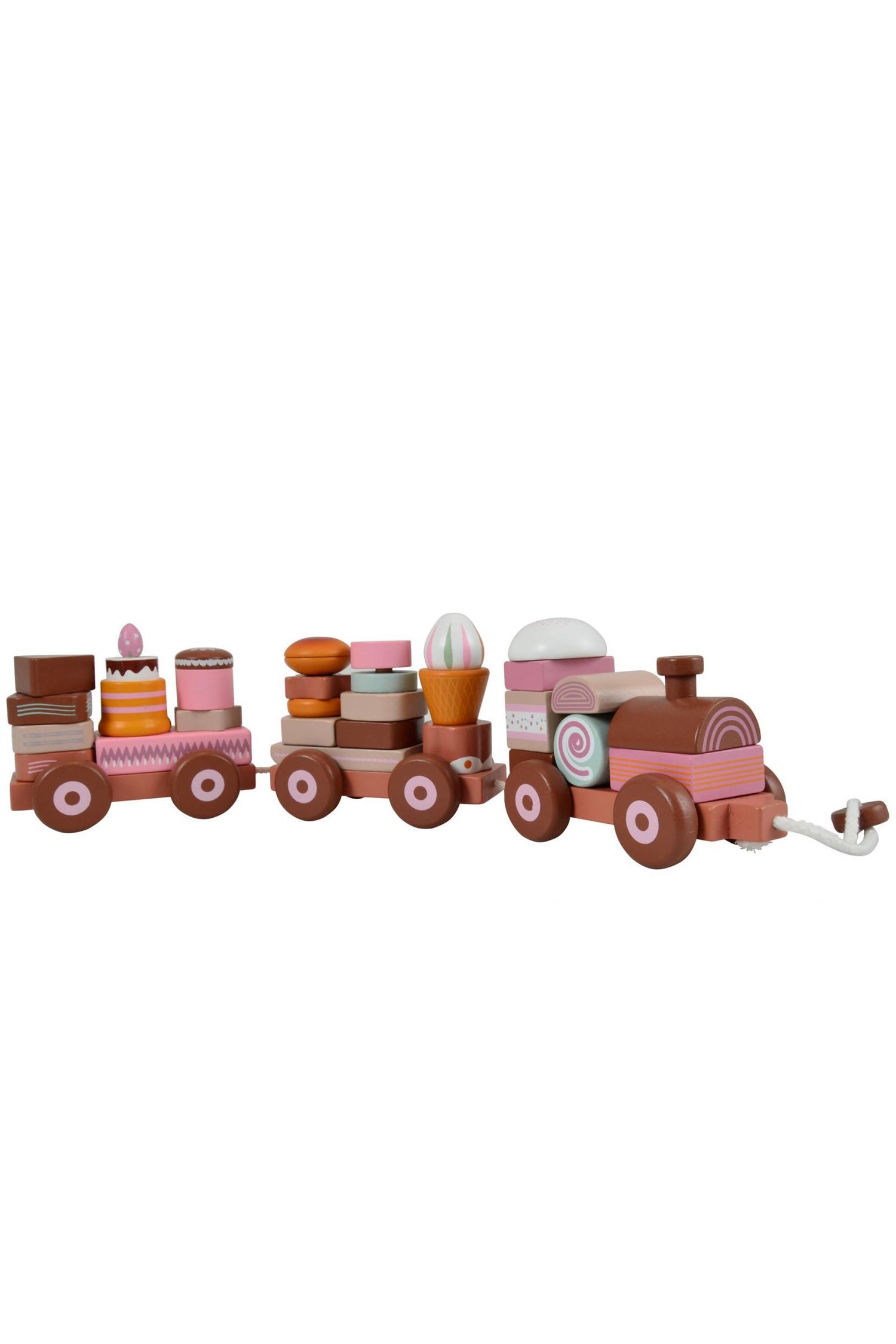 Train with cakes, stacking function