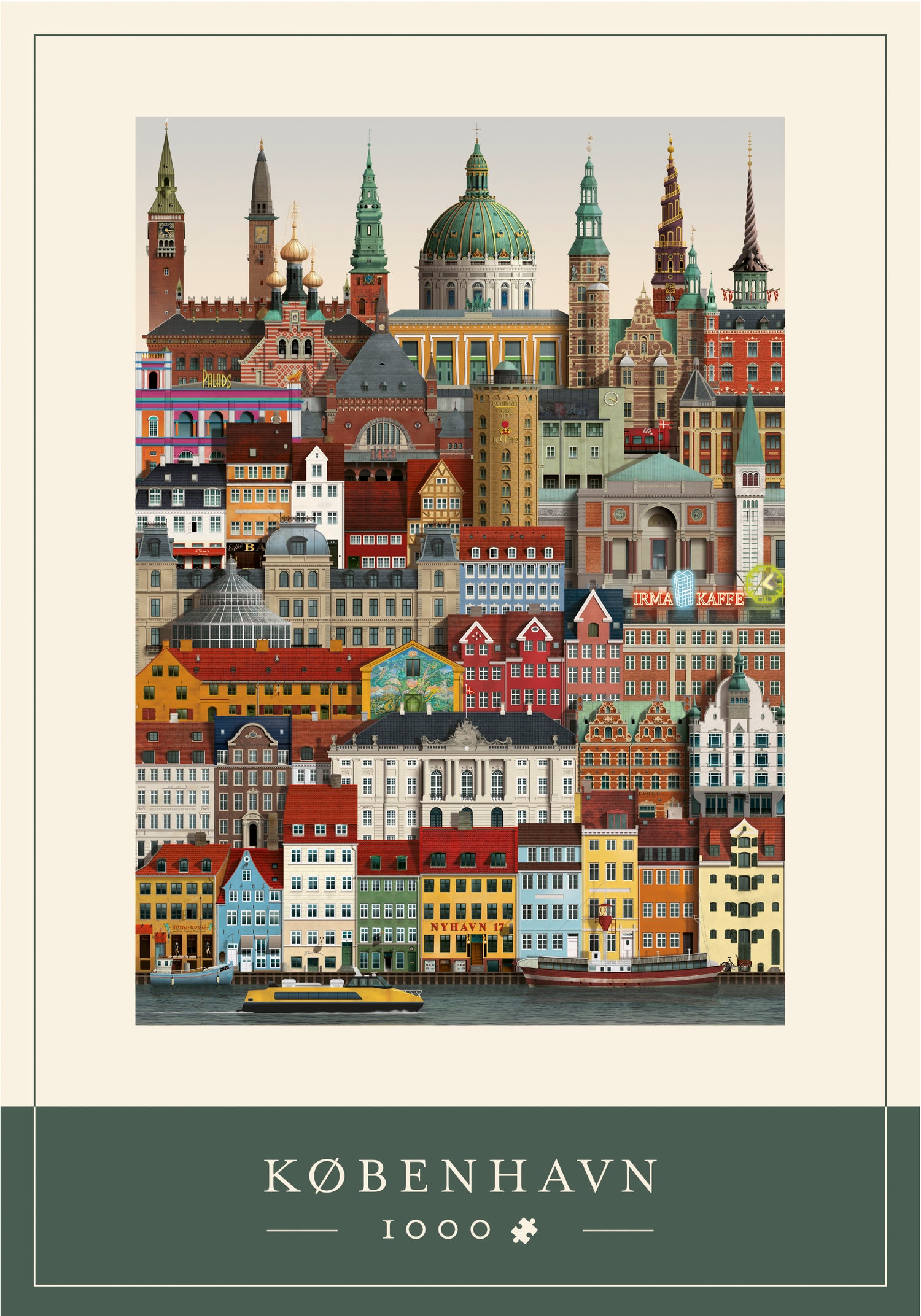 Puzzle Copenhagen (1000 pieces)