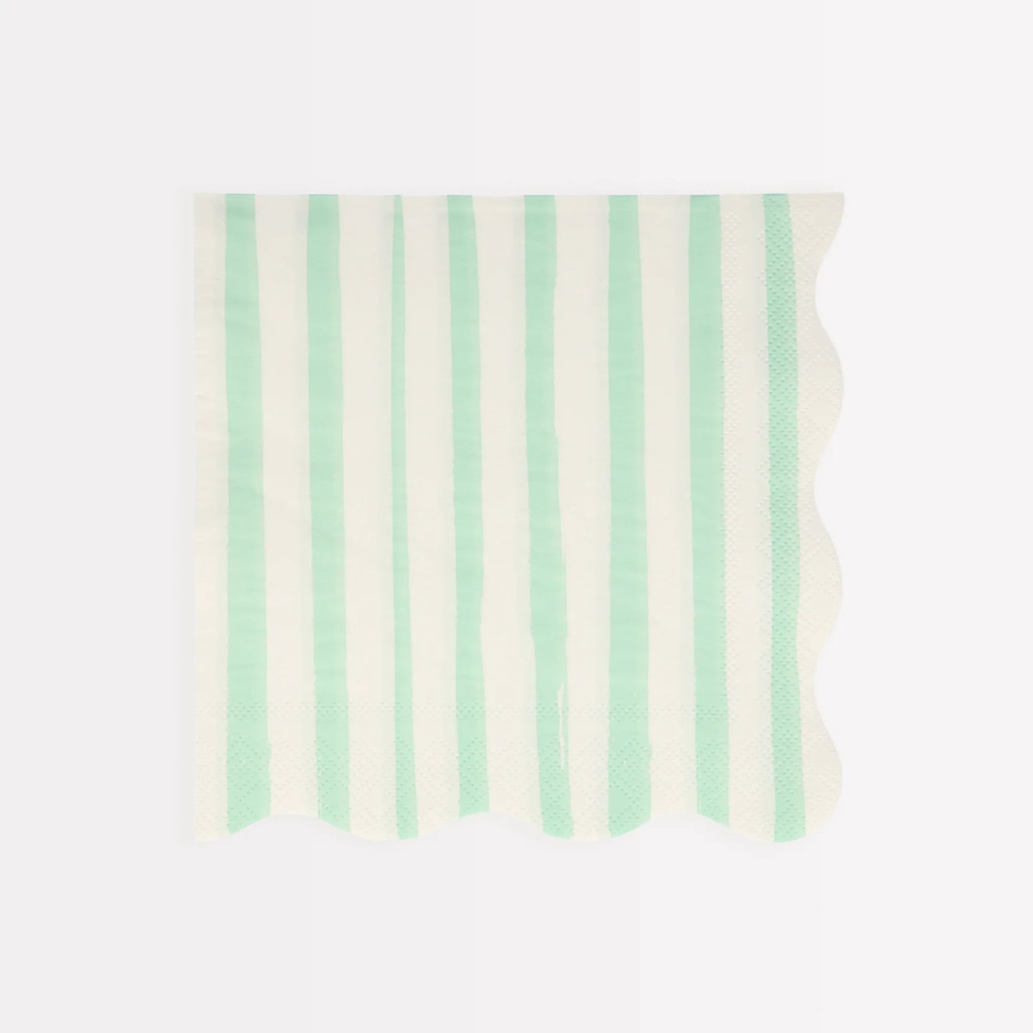Mint Stripe dinner napkins (16 pcs)