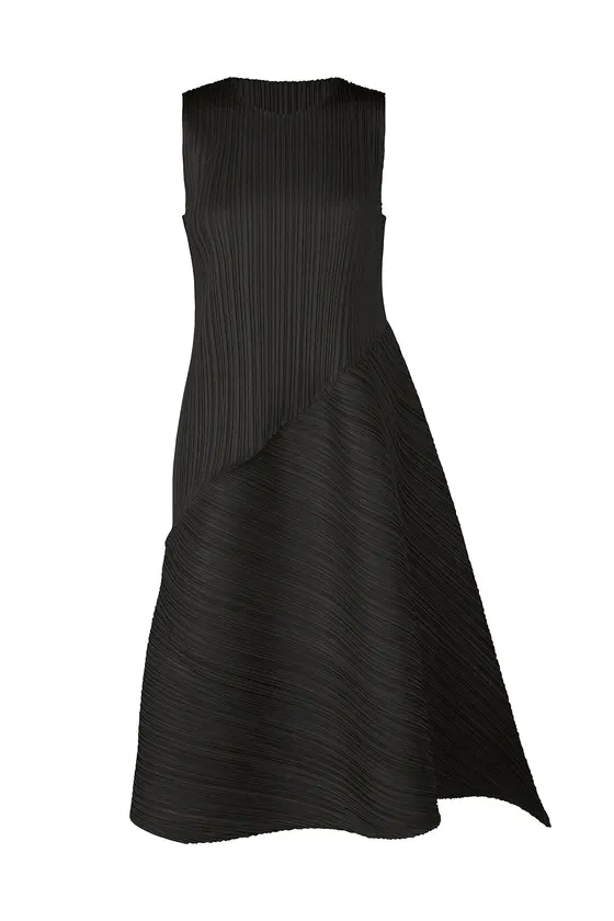 Calla sleeveless midi dress, black
