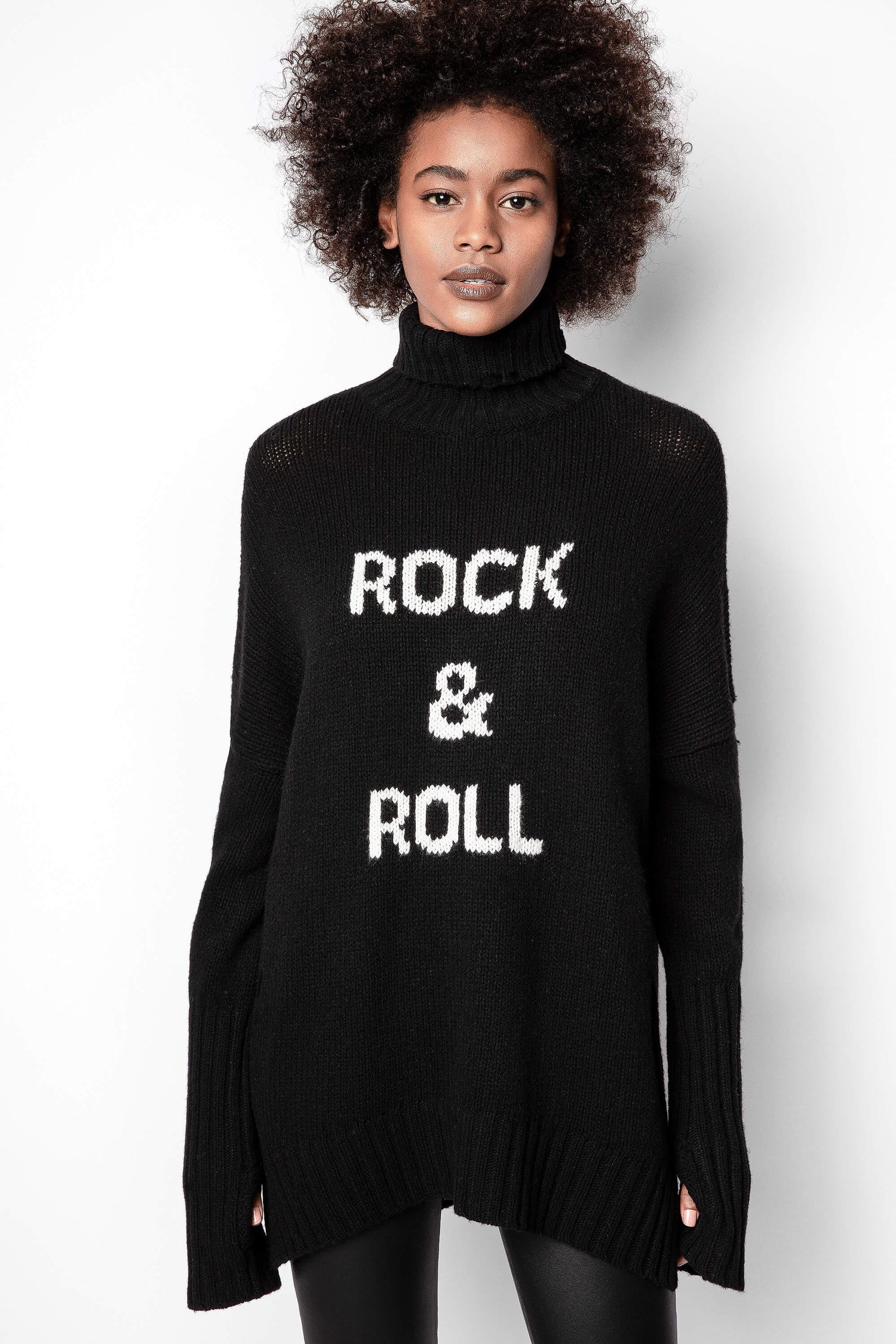 Alma Rock & Roll jumper, black