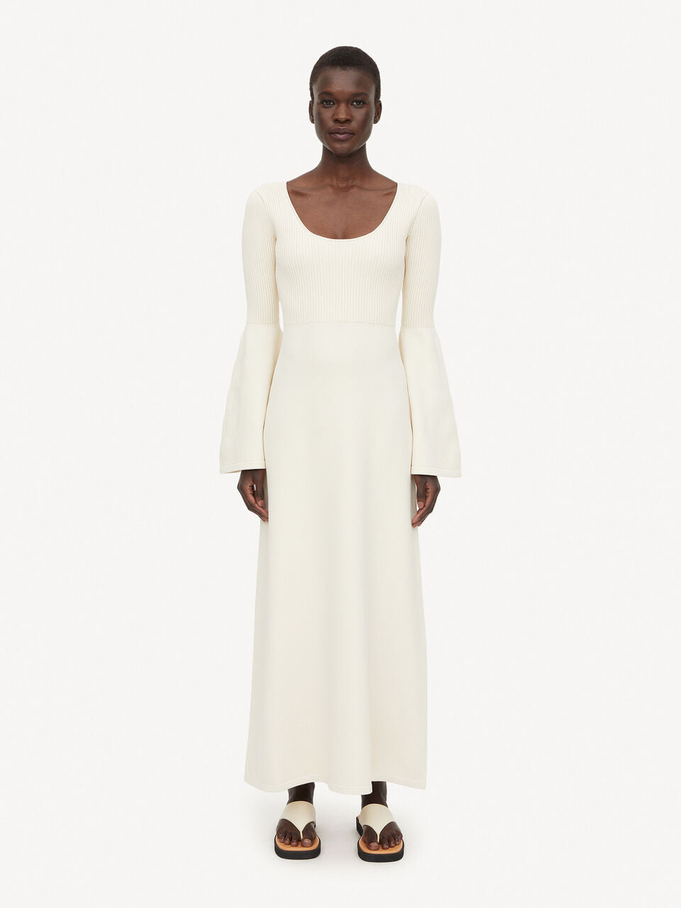ELYSIA  knitted dress, soft white