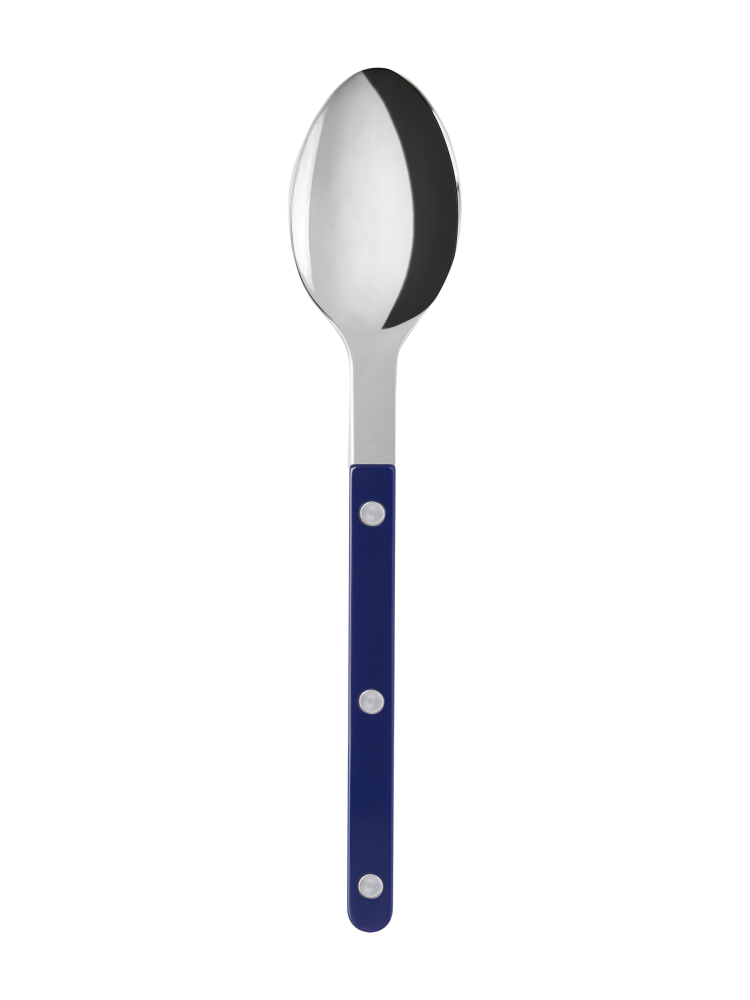 Bistrot soup spoon, solid navy blue