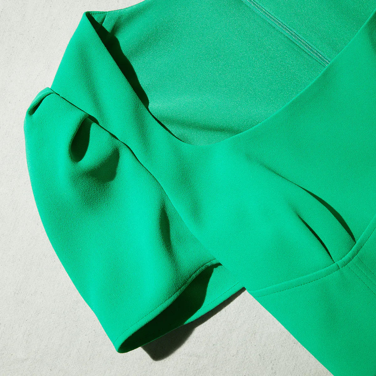 Crepe midi dress, green