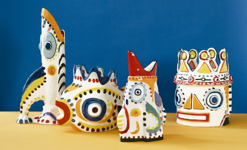 Hand-painted Vase 03, Sicily by Ottolenghi