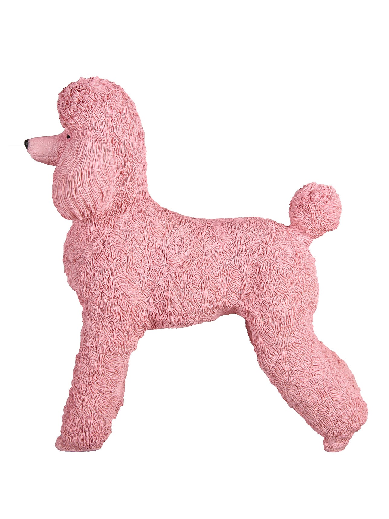 Coinbank poodle standing, pink