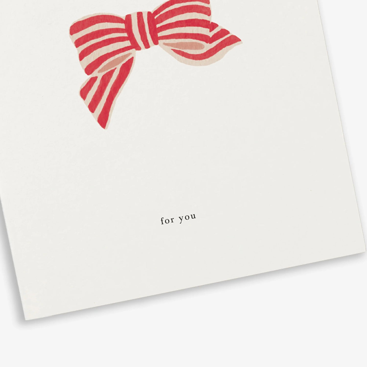 Ribbon Bow (for you) Love card