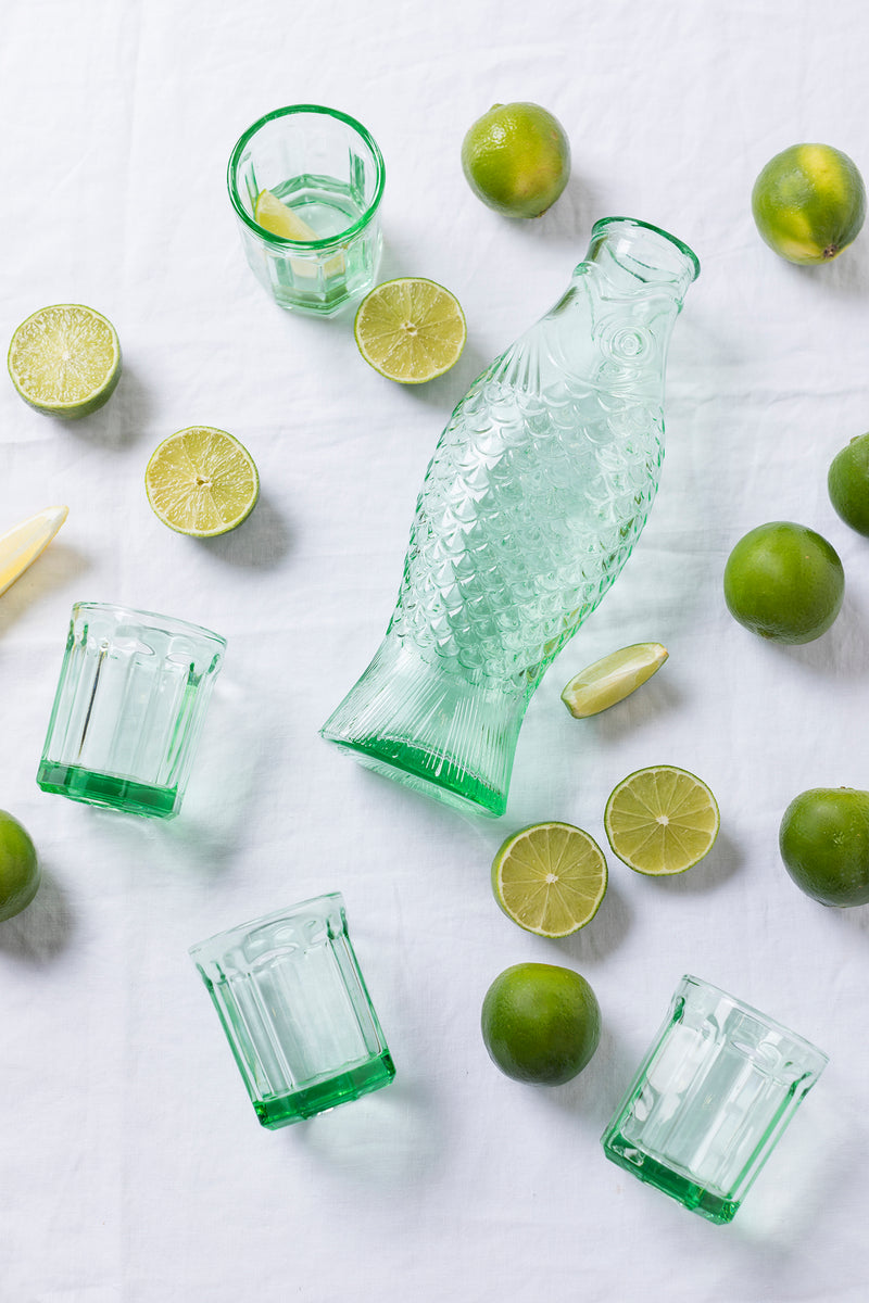 Fish & Fish Bottle, Green