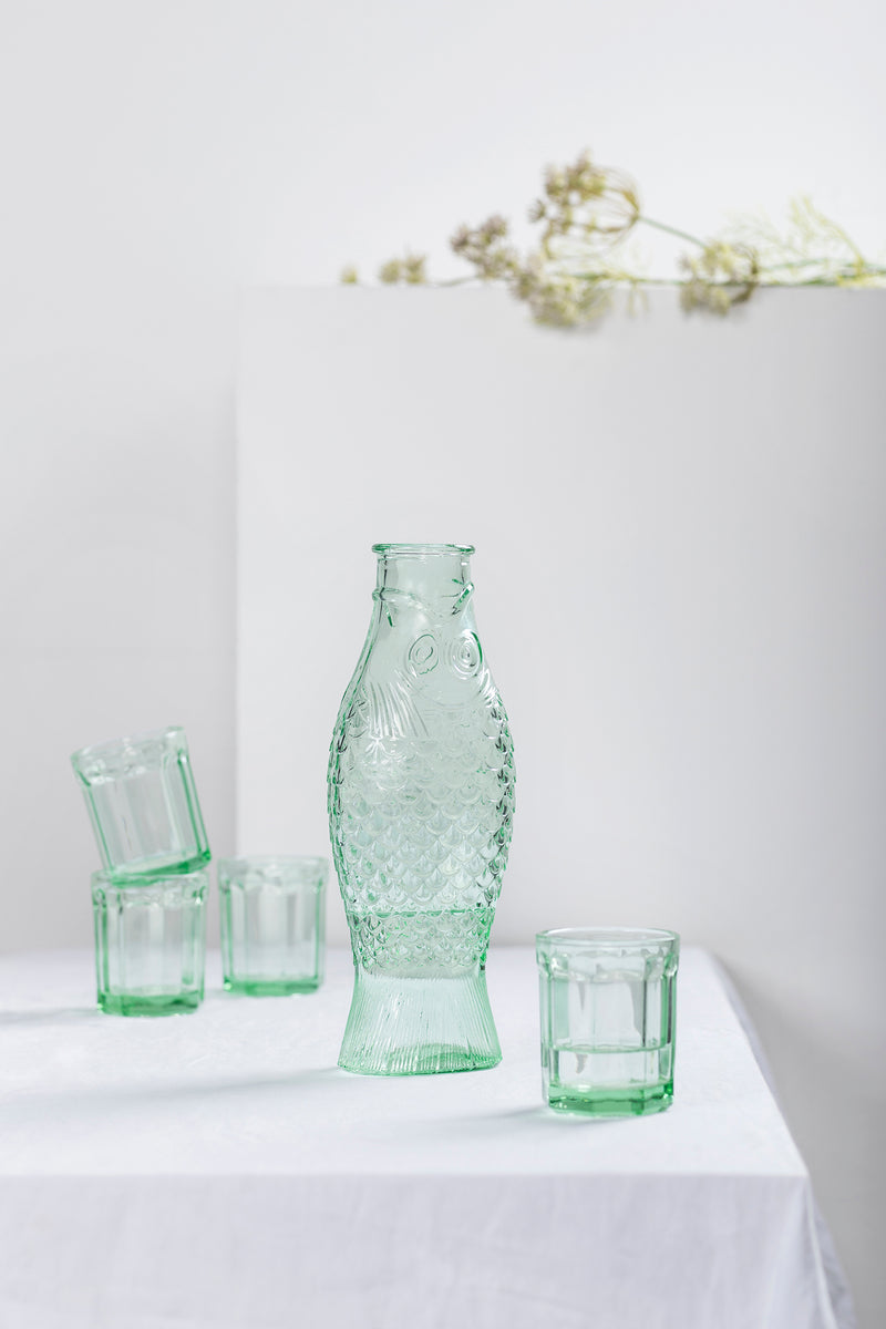 Fish & Fish Bottle, Green