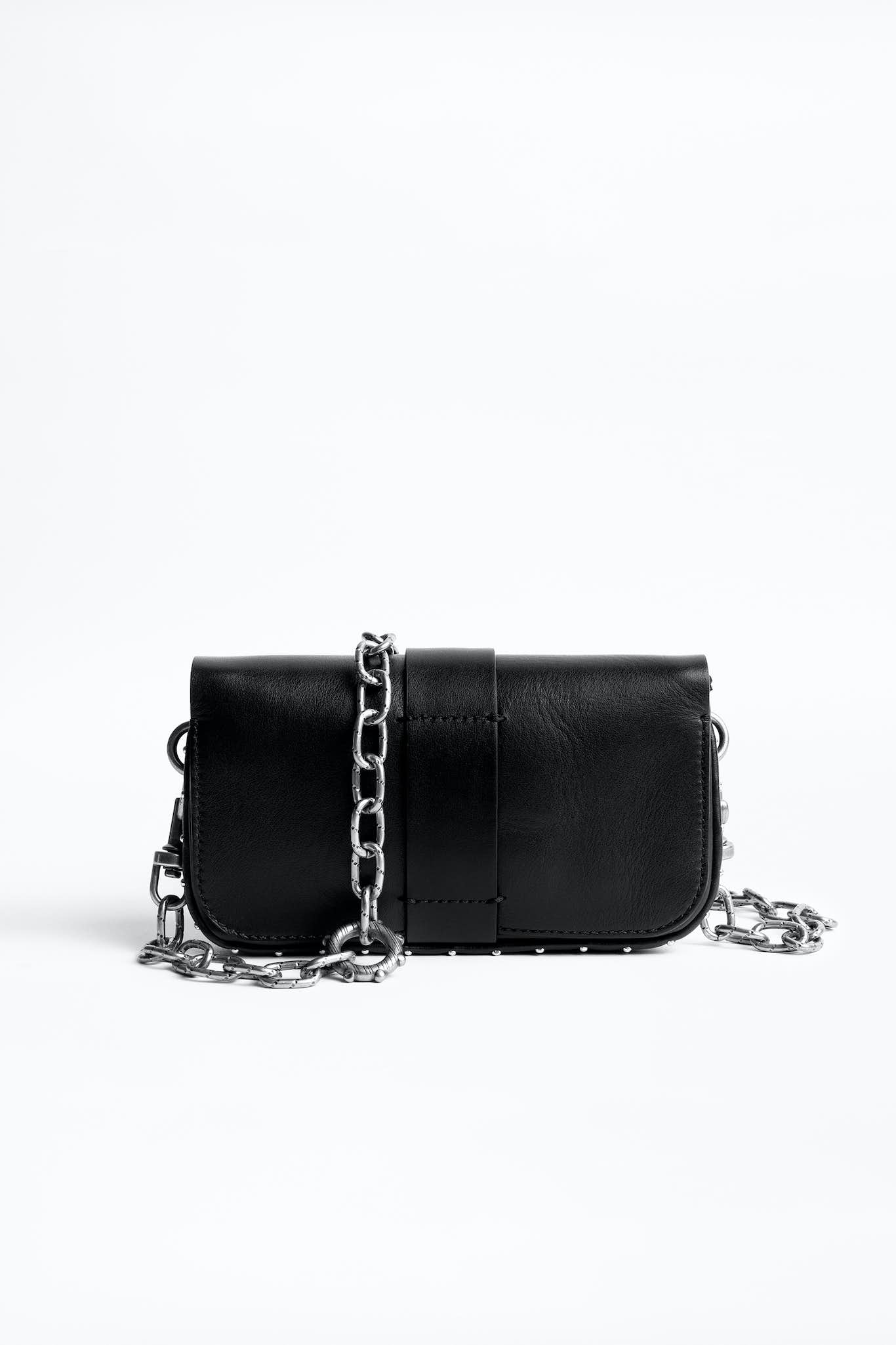 Kate wallet bag, black-silver